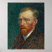 Vincent van Gogh Zelfportret schilderij Print (Voorkant)