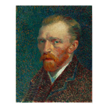 Vincent van Gogh Zelfportret schilderij Print