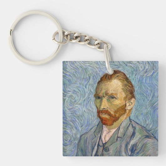 Vincent Van Gogh - Zelfportret Sleutelhanger (Voorkant)