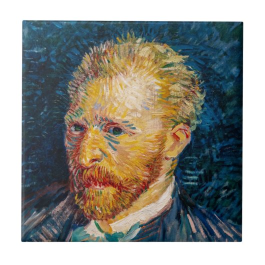 Vincent Van Gogh - Zelfportret Tegeltje (Voorkant)
