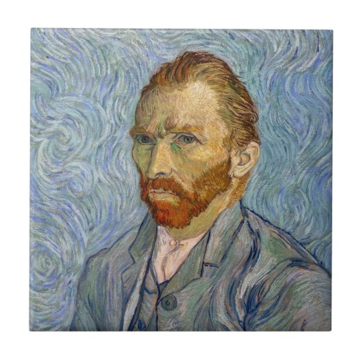 Vincent Van Gogh - Zelfportret Tegeltje (Voorkant)