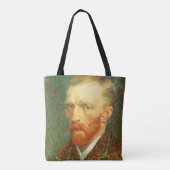 Vincent van Gogh - Zelfportret van Gogh Tote Bag (Achterkant)
