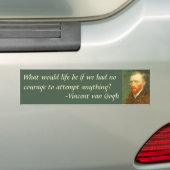 Vincent van Gogh - Zelfportret van Van Gogh Bumpersticker (Op auto)