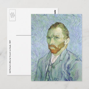 Vincent van Gogh - Zelfportret van Van Gogh in bla Briefkaart