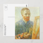Vincent van Gogh - Zelfportret voor Ezel Briefkaart (Voorkant / Achterkant)