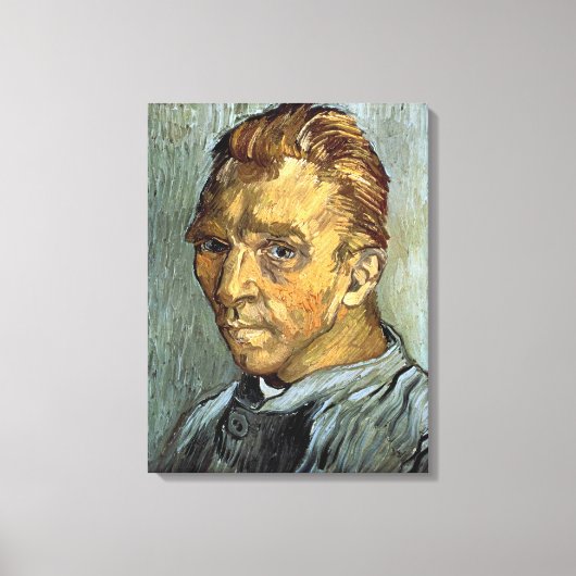 VINCENT VAN GOGH - Zelfportret zonder baard Canvas Afdruk (Voorkant)
