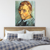 VINCENT VAN GOGH - Zelfportret zonder baard Canvas Afdruk (Insitu (Slaapkamer))