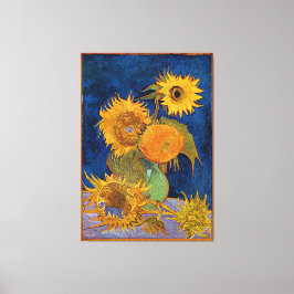 Vincent van Gogh Zes Zonnebloemen Verpakt Canvas