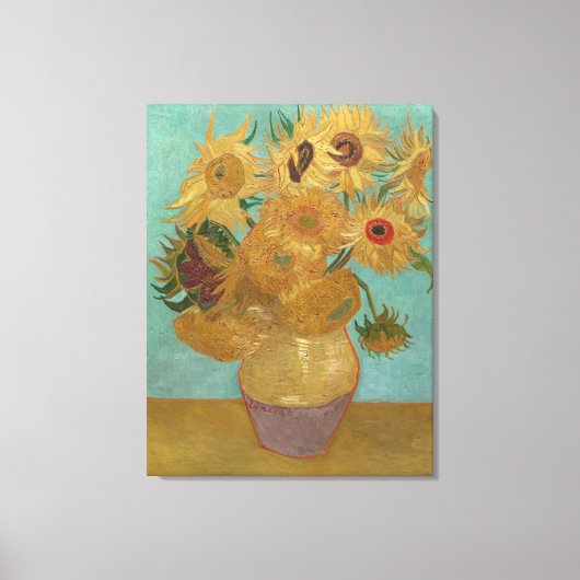 Vincent Van Gogh - Zonbloemen Canvas Afdruk (Voorkant)