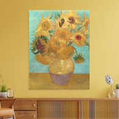 Vincent Van Gogh - Zonbloemen Canvas Afdruk (Insitu (Woonkamer))