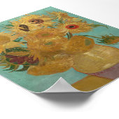Vincent Van Gogh - Zonbloemen Poster (Hoek)