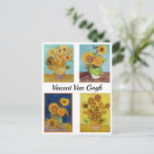 Vincent Van Gogh Zonnebloem Serie Briefkaart (Staand voorkant)