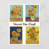 Vincent Van Gogh Zonnebloem Serie Briefkaart (Voorkant)