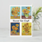 Vincent Van Gogh Zonnebloem Serie Kaart (Staand voorkant)
