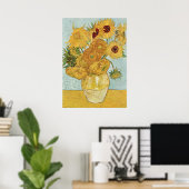 Vincent van Gogh Zonnebloem Vaas Poster (Thuiskantoor)