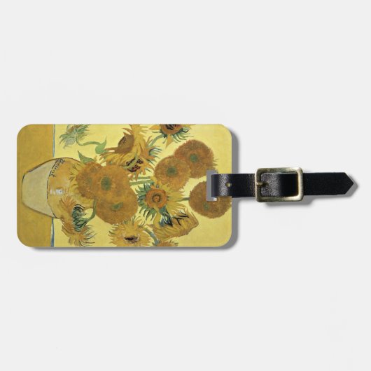 Vincent van Gogh | Zonnebloemen 1888 Bagagelabel (Voorkant horizontaal)