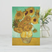 Vincent van Gogh | Zonnebloemen 1888 Bedankkaart (Staand voorkant)