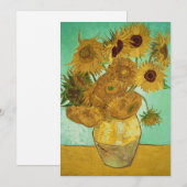 Vincent van Gogh | Zonnebloemen 1888 Bedankkaart (Voorkant / Achterkant)