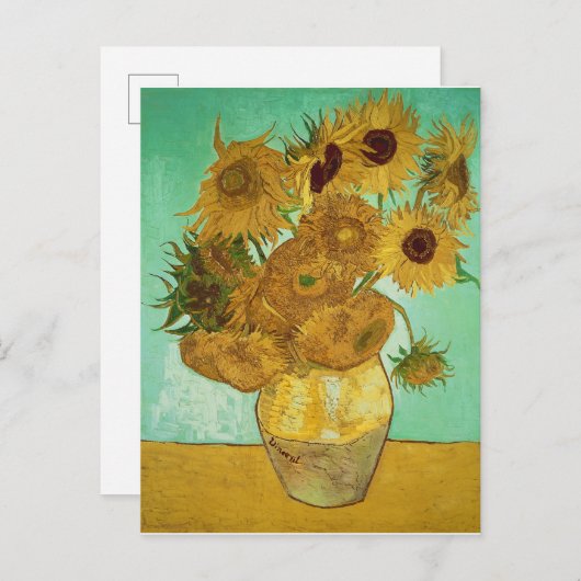 Vincent van Gogh | Zonnebloemen 1888 Briefkaart (Voorkant / Achterkant)