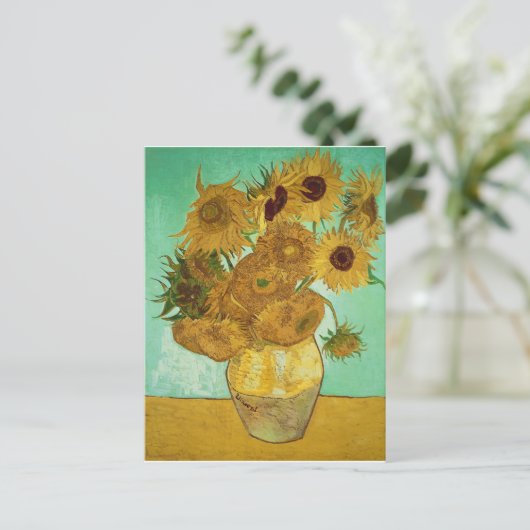 Vincent van Gogh | Zonnebloemen 1888 Briefkaart (Staand voorkant)