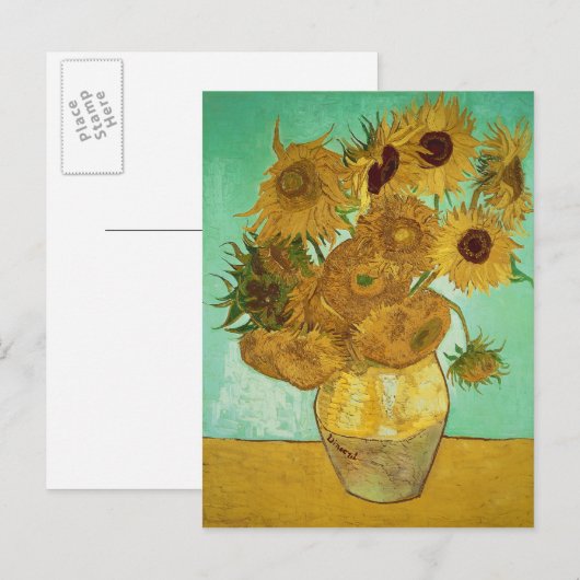 Vincent van Gogh | Zonnebloemen 1888 Briefkaart (Voorkant / Achterkant)