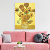 Vincent van Gogh | Zonnebloemen 1888 Canvas Afdruk (Insitu (Woonkamer))