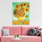 Vincent van Gogh | Zonnebloemen 1888 Canvas Afdruk (Insitu (Woonkamer))