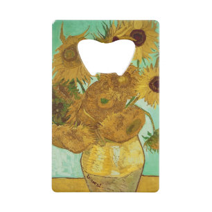 Vincent van Gogh   Zonnebloemen 1888 Creditkaart Flessenopener