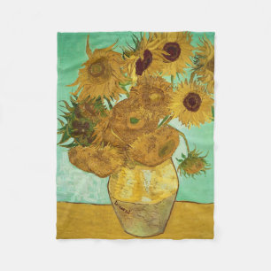 Vincent van Gogh   Zonnebloemen 1888 Fleece Deken