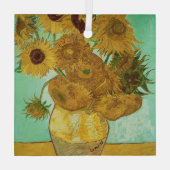 Vincent van Gogh | Zonnebloemen 1888 Glas Ornament (Achterkant)