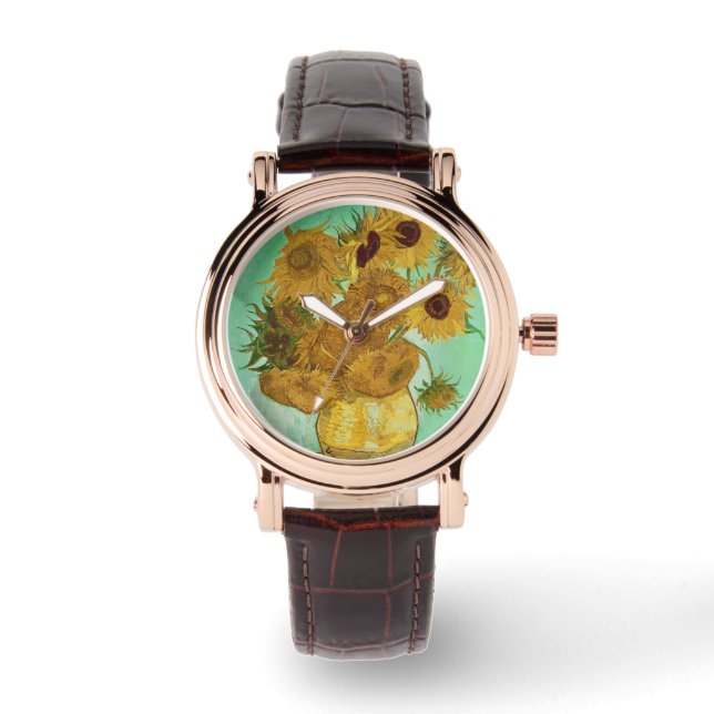 Vincent van Gogh | Zonnebloemen 1888 Horloge (Voorkant)