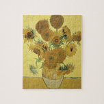Vincent van Gogh | Zonnebloemen 1888 Legpuzzel<br><div class="desc">Collectie afbeelding nummer:  BAL970 Sunflower,  1888 (olie op doek). Gogh,  Vincent van (1853-90) olie op doek. National Gallery,  London,  UK.  1888</div>