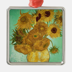 Vincent van Gogh Zonnebloemen 1888 Metalen Ornament