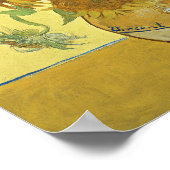 Vincent van Gogh | Zonnebloemen 1888 Poster (Hoek)