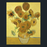 Vincent van Gogh | Zonnebloemen 1888 Poster<br><div class="desc">Afbeelding Collectie nummer: BAL970 Sunflower,  1888 (olie op doek). Gogh,  Vincent van (1853-90) olie op doek. National Gallery,  London,  UK . 1888</div>