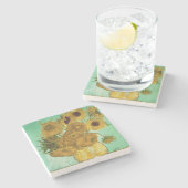 Vincent van Gogh | Zonnebloemen 1888 Stenen Onderzetter (Zijkant)