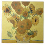 Vincent van Gogh | Zonnebloemen 1888 Tegeltje<br><div class="desc">Collectie afbeelding nummer:  BAL970 Sunflower,  1888 (olie op doek). Gogh,  Vincent van (1853-90) olie op doek. National Gallery,  London,  UK.  1888</div>
