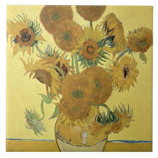 Vincent van Gogh | Zonnebloemen 1888 Tegeltje (Voorkant)