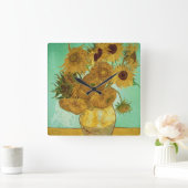 Vincent van Gogh | Zonnebloemen 1888 Vierkante Klok (Huis)
