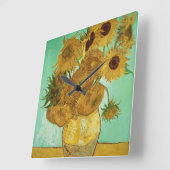 Vincent van Gogh | Zonnebloemen 1888 Vierkante Klok (Hoek)