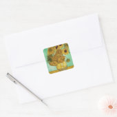 Vincent van Gogh | Zonnebloemen 1888 Vierkante Sticker (Envelop)