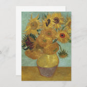 Vincent Van Gogh - Zonnebloemen, 1889 Bedankkaart (Voorkant / Achterkant)