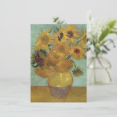 Vincent Van Gogh - Zonnebloemen, 1889 Bedankkaart (Staand voorkant)