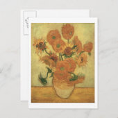 Vincent van Gogh | Zonnebloemen 1889 Briefkaart (Voorkant / Achterkant)