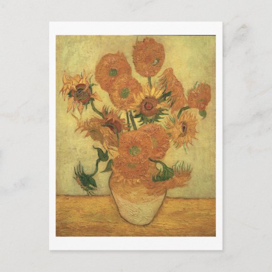 Vincent van Gogh | Zonnebloemen 1889 Briefkaart (Voorkant)