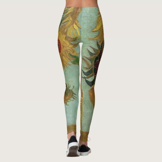 Vincent Van Gogh - Zonnebloemen, 1889 Leggings (Achterkant)