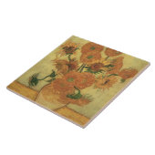Vincent van Gogh | Zonnebloemen 1889 Tegeltje (Zijkant)