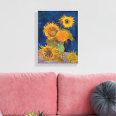 Vincent van Gogh - Zonnebloemen, 2e versie Canvas Afdruk (Insitu (Woonkamer))