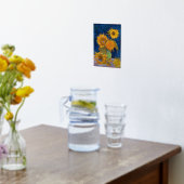 Vincent van Gogh - Zonnebloemen, 2e versie Folie Afdrukken (Laag (Keuken))