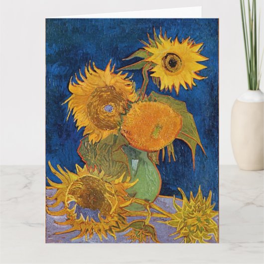 Vincent van Gogh - Zonnebloemen, 2e versie Kaart (Voorkant)